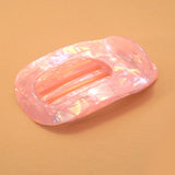 Jumbo Lay Flat Oval Hair Claw Clip