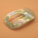 Jumbo Lay Flat Oval Hair Claw Clip