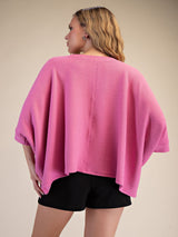 Beach Bonfire Oversized Crop - Pink