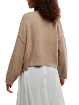 Free People Cool Of The Night Cardi - Mocha Melange