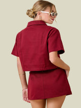 Trendsetter Top - Maroon