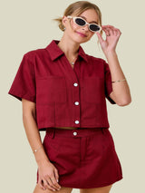 Trendsetter Top - Maroon