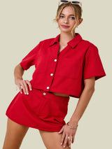 Trendsetter Top - Crimson