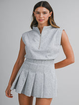 Small Town Romper - Heather Grey