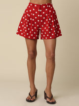 Dockside Picnic Shorts - Red Natural