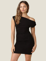 Midnight Muse Mini Dress -  Black