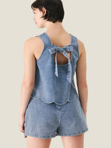 Daisywood Denim Skort Set - Light Denim