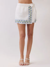 The Forbidden Garden Skirt - White