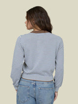 Ocean Mist Striped Cardigan - Blue