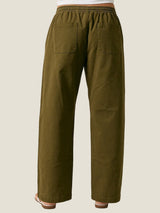 Olive Grove Tie-Waist Pants