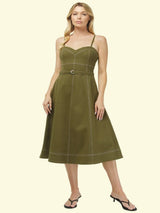 Meredith Maxi Dress - Deep Olive