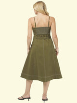 Meredith Maxi Dress - Deep Olive