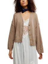 Free People Cool Of The Night Cardi - Mocha Melange