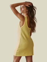 Classic Choice Knit Dress - Yellow