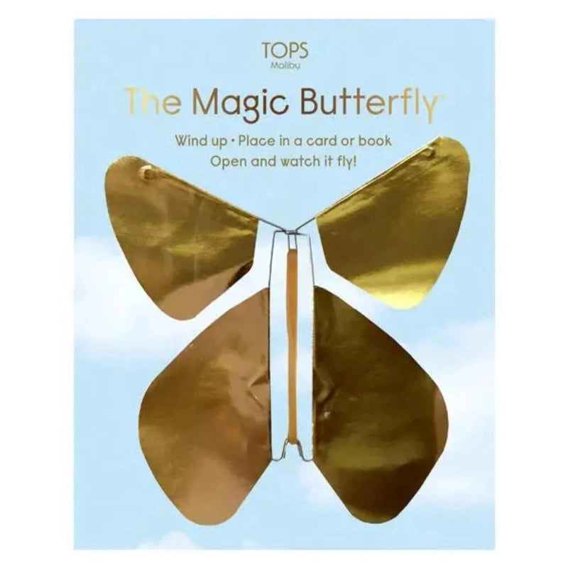 Magic Flying Butterfly Gold Metallic