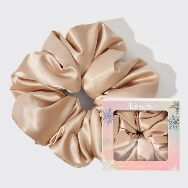 Kitsch Cloud 9 Satin Pillow Scrunchie - Champagne