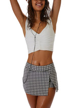 FP Movement Printed Hot Shot Mini Skort - Gunmetal Combo