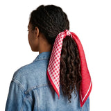 Twirl & Tie Scarf - Gingham Red