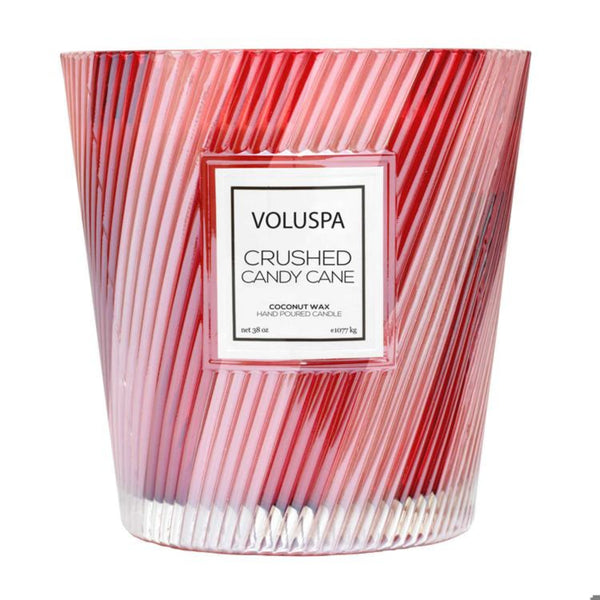 Voluspa 3W Hearth Candle - Crushed Candy Cane