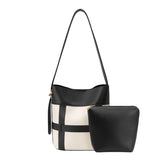 Melie Bianco Brynn Recycled Vegan Shoulder Bag - Black/White