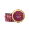 capri BLUE Tinsel & Spice Artisan Winter Bazaar Mini Tin 3 oz