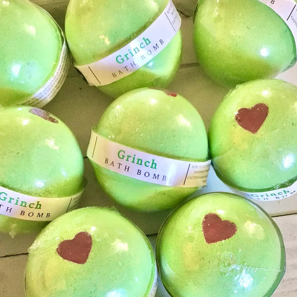 Grinchy Bath Bombs