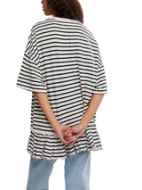 Free People Why Yes Striped Tee - Black/ White Combo