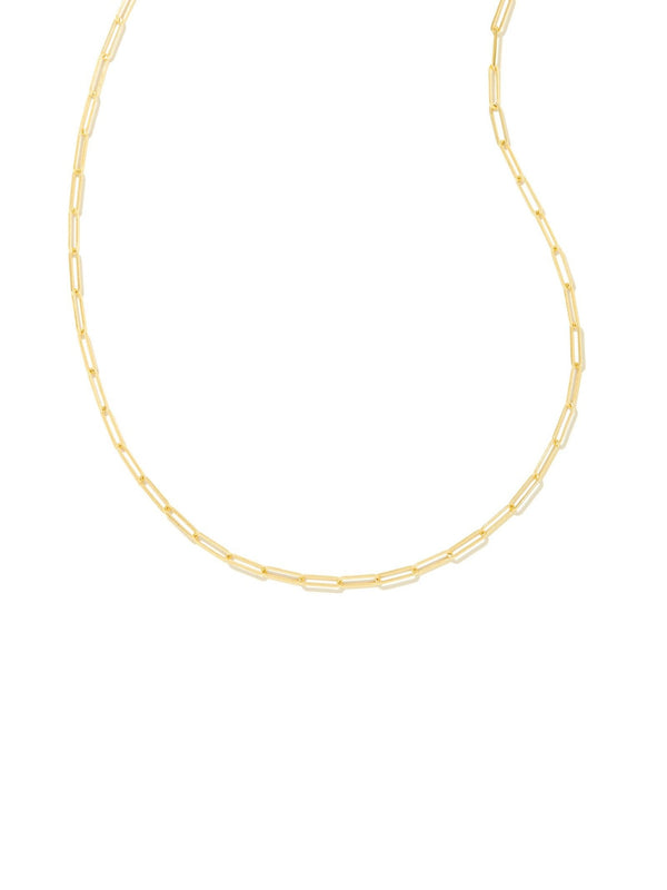 Kendra Scott Courtney Paperclip Necklace - Gold
