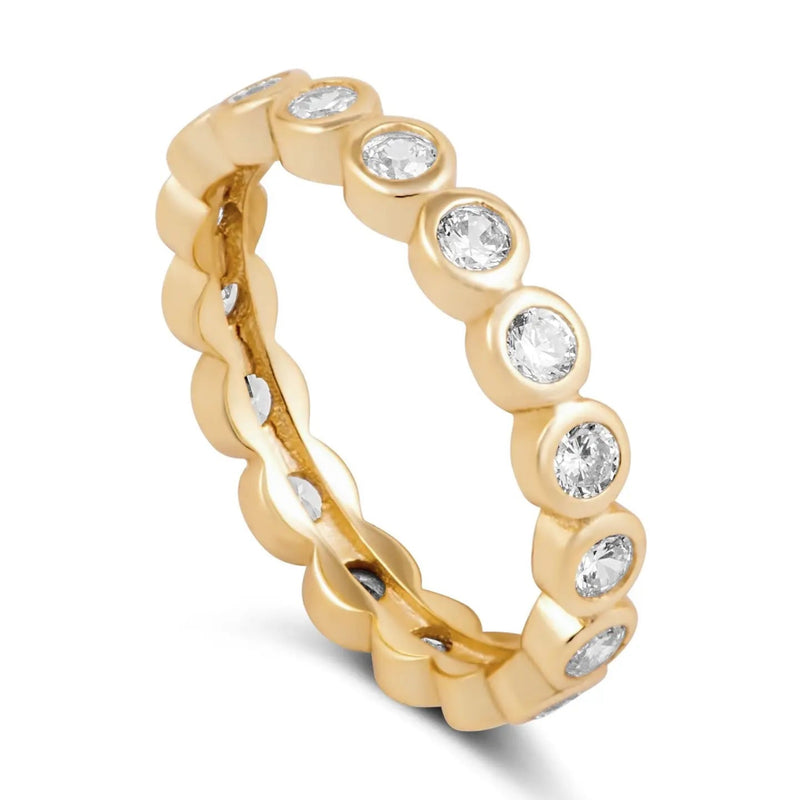 Sahira Gold Celeste Eternity Ring - 6