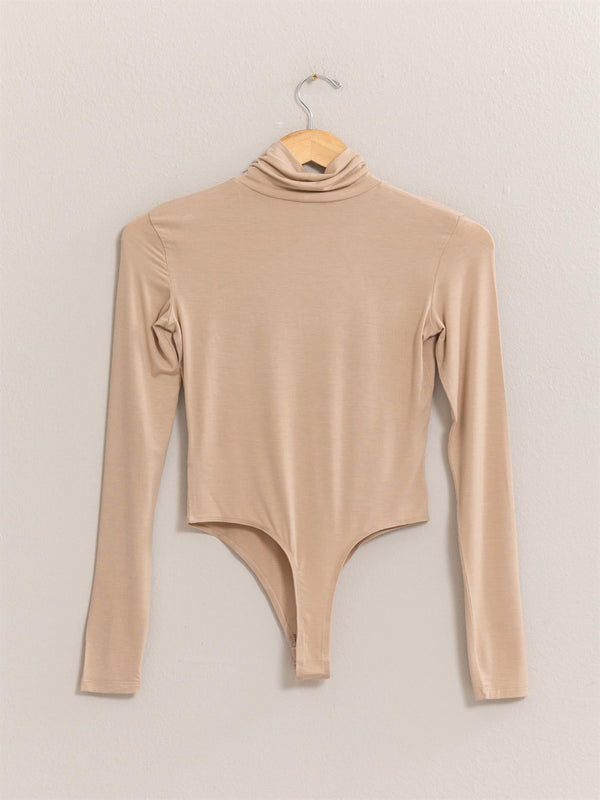 London LS Turtleneck Bodysuit - Taupe