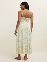 Z Supply Faya Idra Ditsy Maxi Dress - Cloud