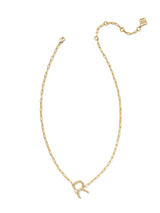 Kendra Scott Pearl Letter Short Pendent - Gold White Pearl