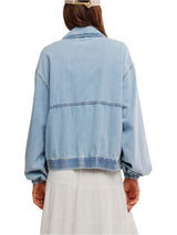 Free People Birdie Denim Jacket - Mockingbird