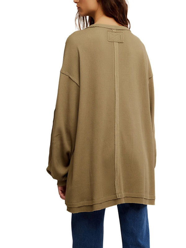 Free People Coast 2 Coast Thermal - Gothic Olive