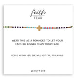 Faith Over Fear Cross Bracelet