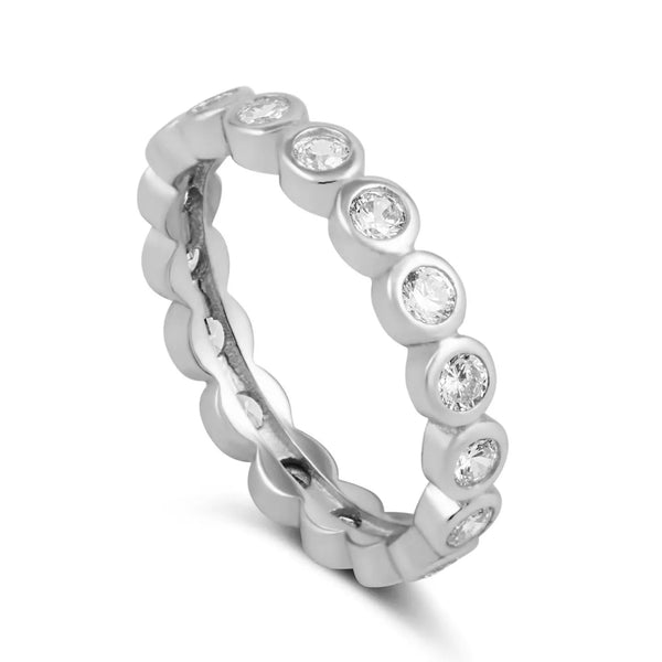 Sahira Silver Celeste Eternity Ring - 7
