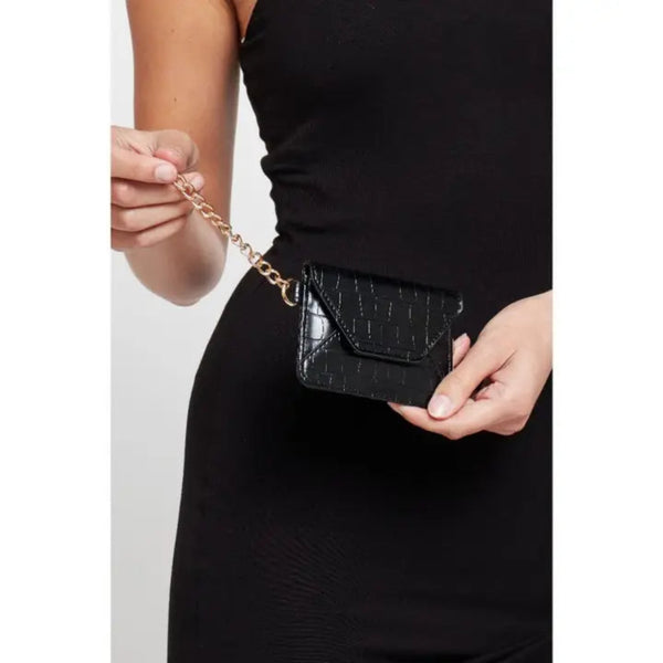 Gia Card Holder Wallet - Black