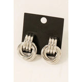 Multi Layered Link Dangle Earrings