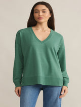 Z Supply Modern V - Neck Weekender - Botanical Green