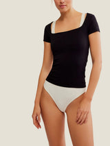 Free People Intimately FP Sunfade Clean Lines Baby Top - Black