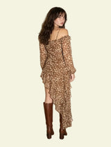 The Bambi Dress - Brown Combo