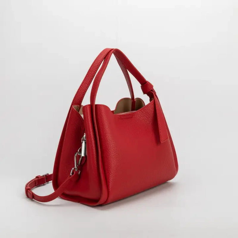 Melie Bianco Felicity Recycled Vegan Handle Bag - Red