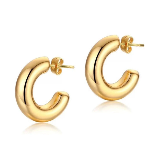 Sahira Chloe Mini Hoop Earrings -Gold
