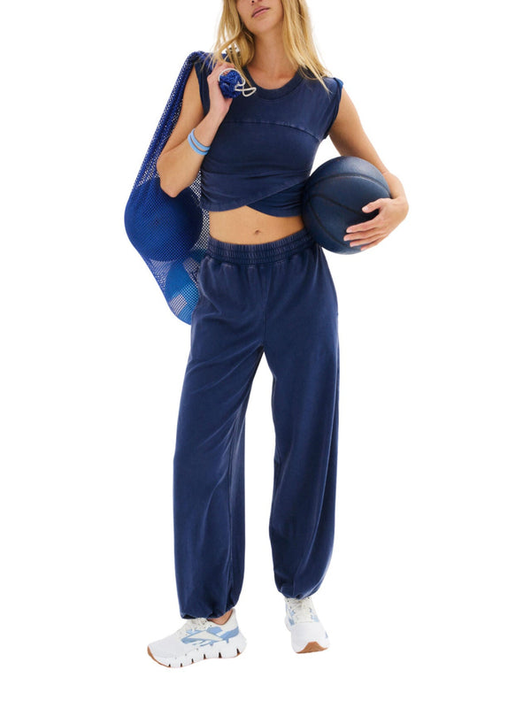 Free People Movement Hot Shot Crossover Set - Midnight Navy