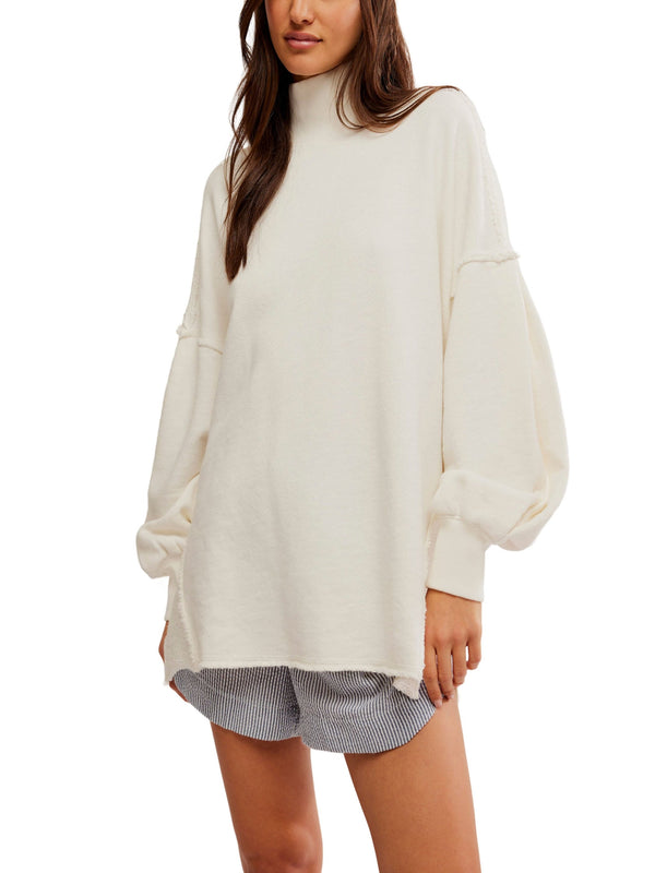 Free People Wonderful Pullover - Coconut Milk