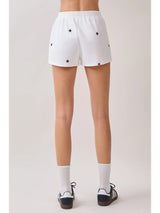 Lone Star Knit Shorts - White