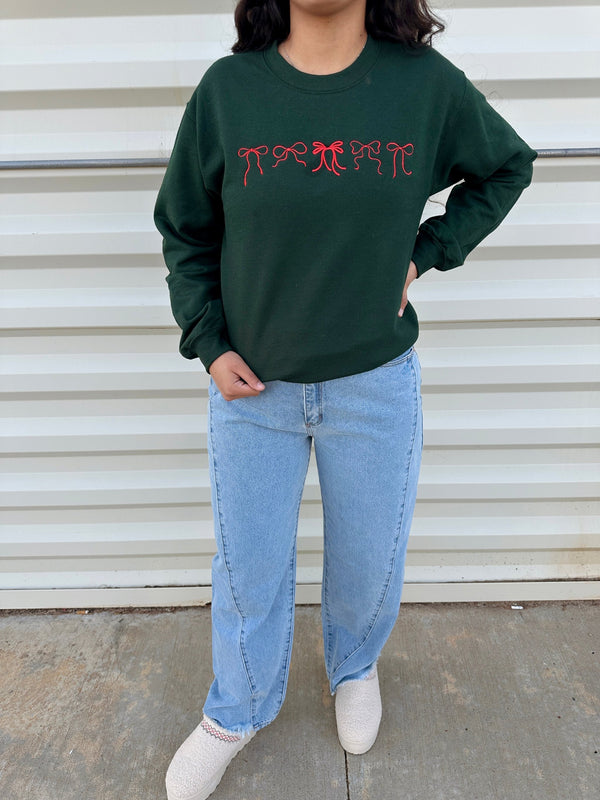 Home For Christmas Sweater - Green/Red