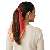 Twirl & Tie Scarf - Gingham Orange