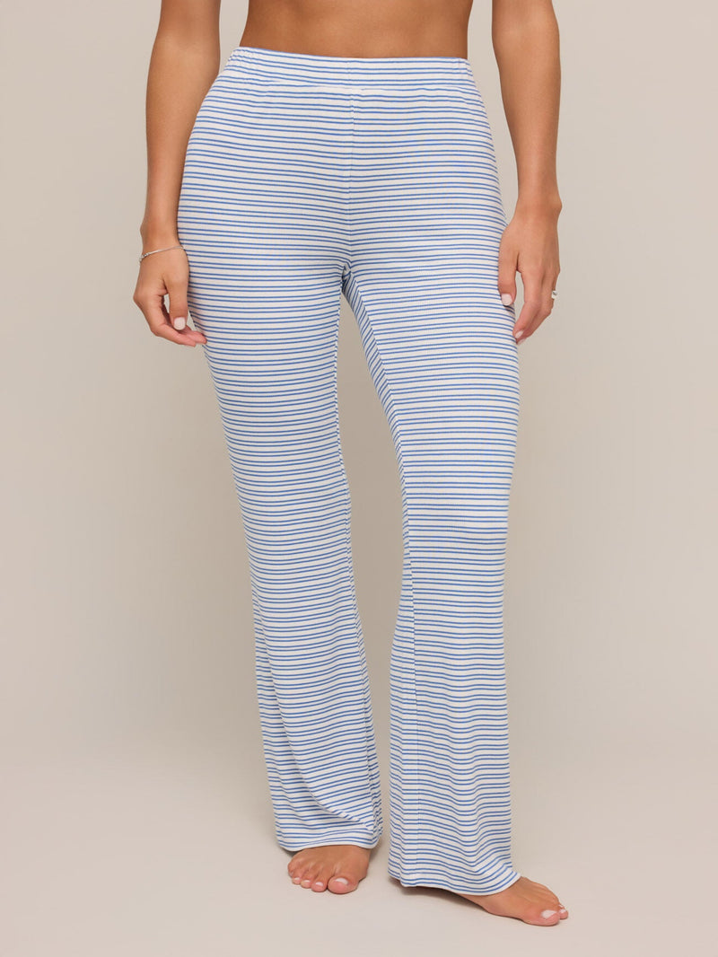 Z Supply On The Coast Stripe Pants - Vanilla Ice