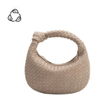 Melie Bianco Drew Mushroom Small Recycled Vegan Top Handle Bag - Tan